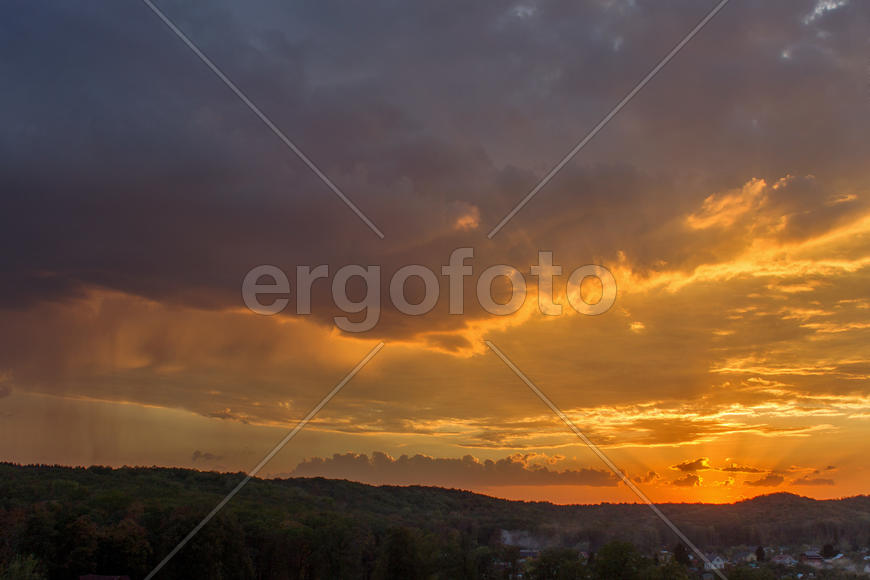 010  Небо над Арбековским лесом в Запрудном. Пенза. 26.09.2015