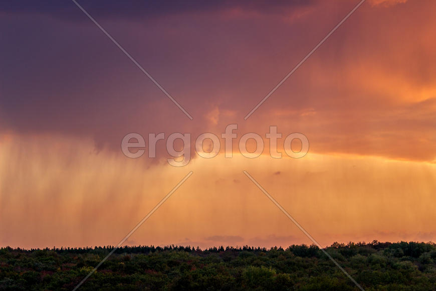 002  Небо над Арбековским лесом в Запрудном. Пенза. 26.09.2015