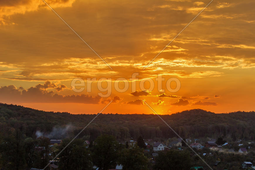008  Небо над Арбековским лесом в Запрудном. Пенза. 26.09.2015