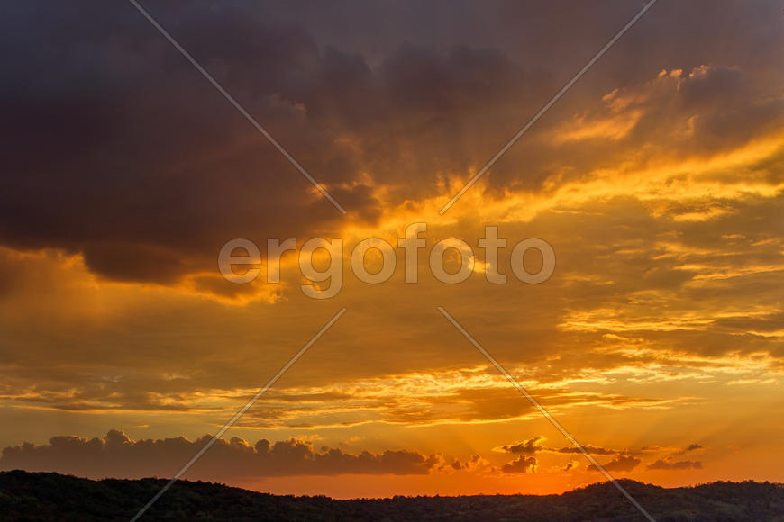 011  Небо над Арбековским лесом в Запрудном. Пенза. 26.09.2015