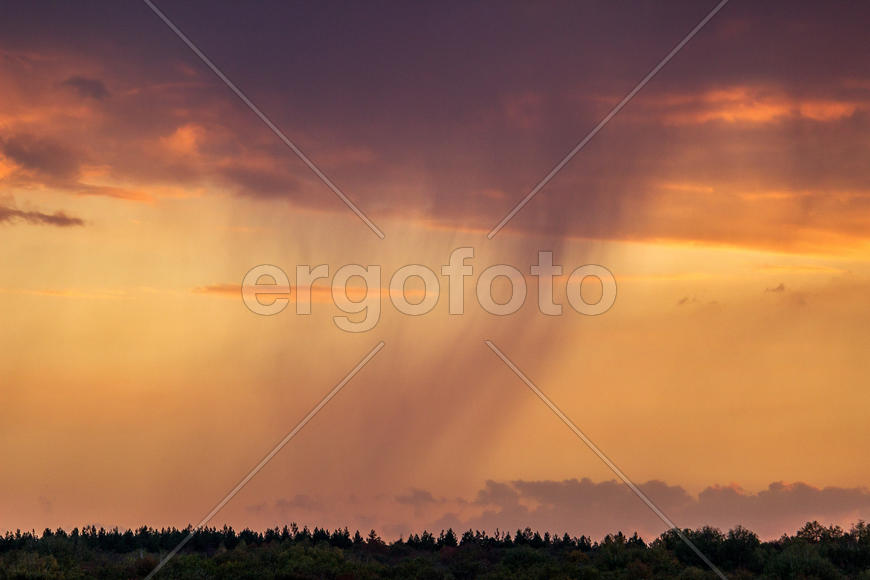 005  Небо над Арбековским лесом в Запрудном. Пенза. 26.09.2015