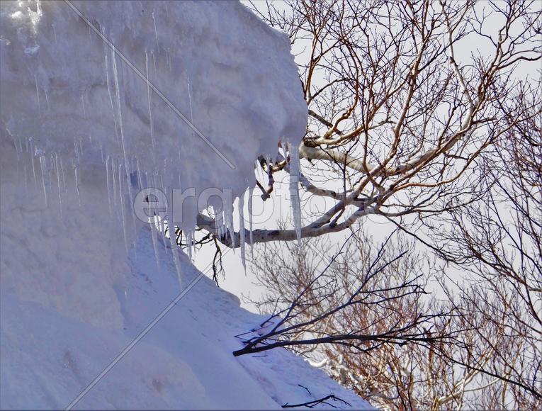 Снег и сосульки