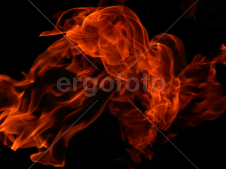 Текстура пламя на черном фоне