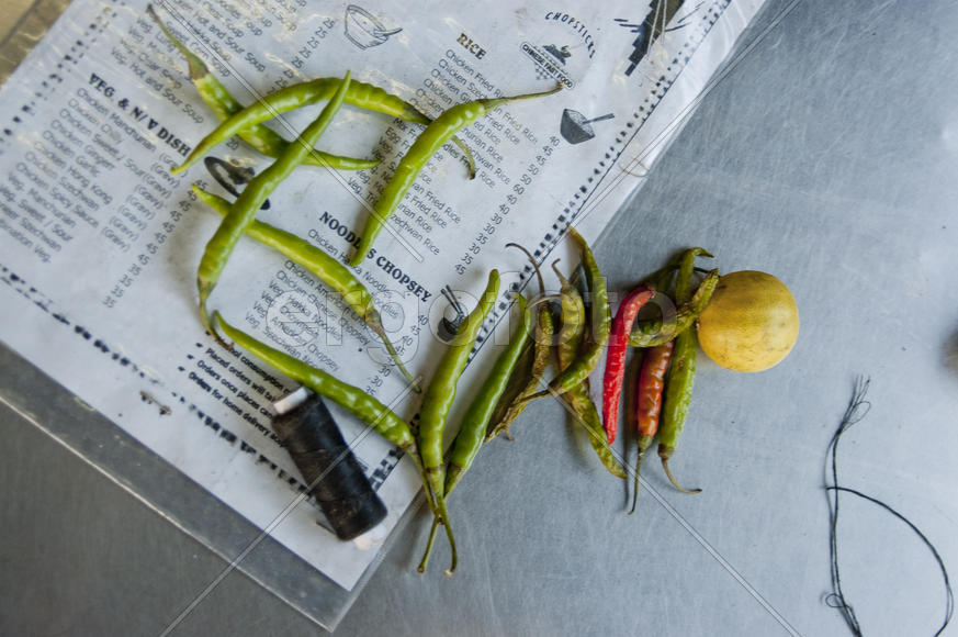 Menu in a luxury restaurant in the Indian city of Pune