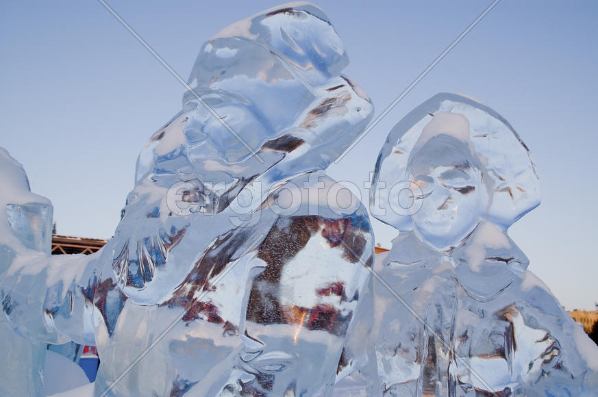 Santa Claus from the ice