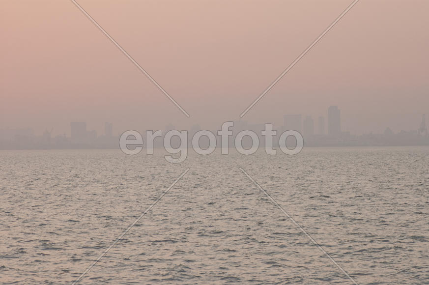 Sunset over the Arabian Sea near Mumbai