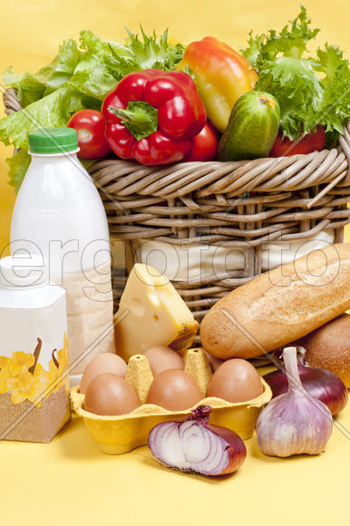 Food in basket