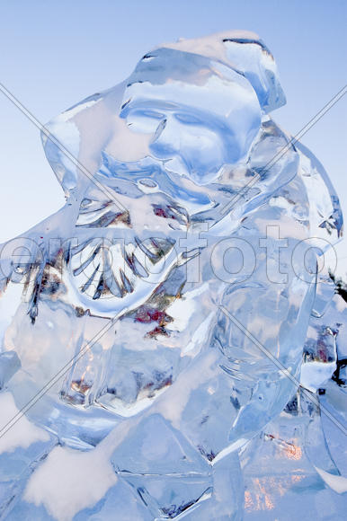 Santa Claus from the ice