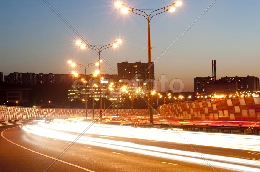 Marshal Zhukov Avenue in the evening light