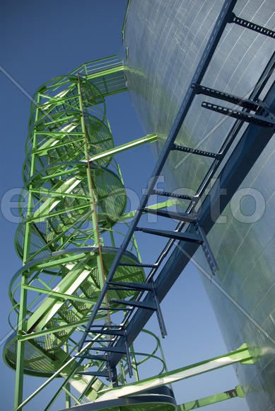 Oil storage in Siberia, in the far north