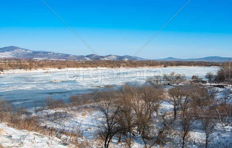 River in winter