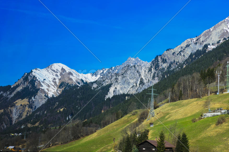 The mountains and valleys. Sky and clouds in the mountains
