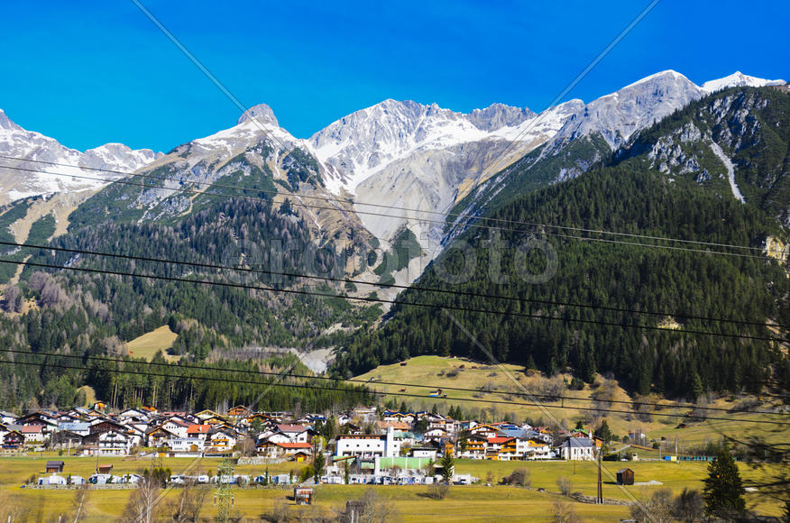 The mountains and valleys. Sky and clouds in the mountains