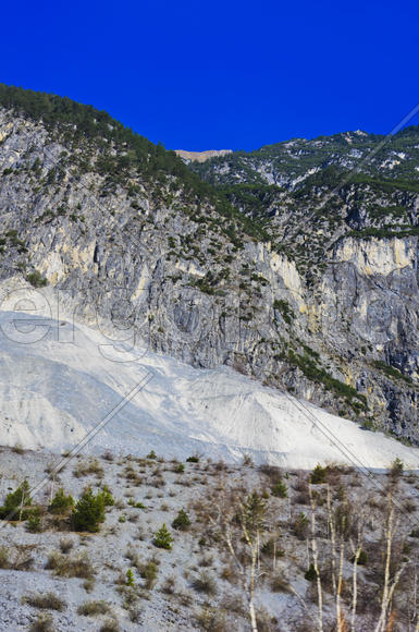 The mountains and valleys. Sky and clouds in the mountains