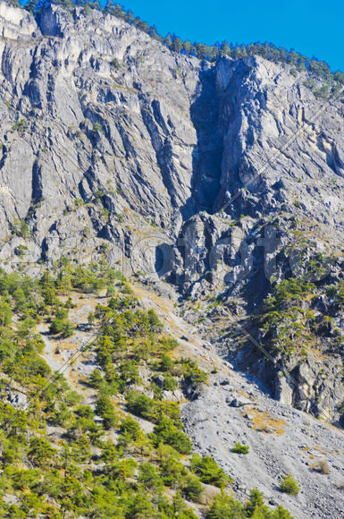 The mountains and valleys. Sky and clouds in the mountains