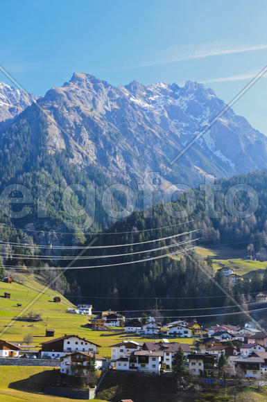 The mountains and valleys. Sky and clouds in the mountains