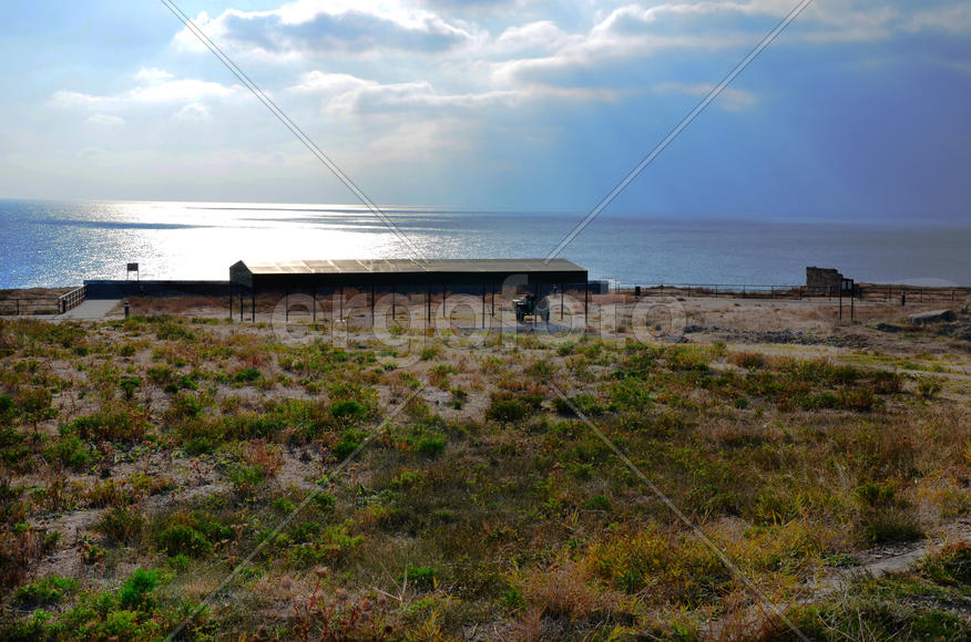 Memory of the lost soldiers in days of the Second World War. 35 coastal battery of defenders