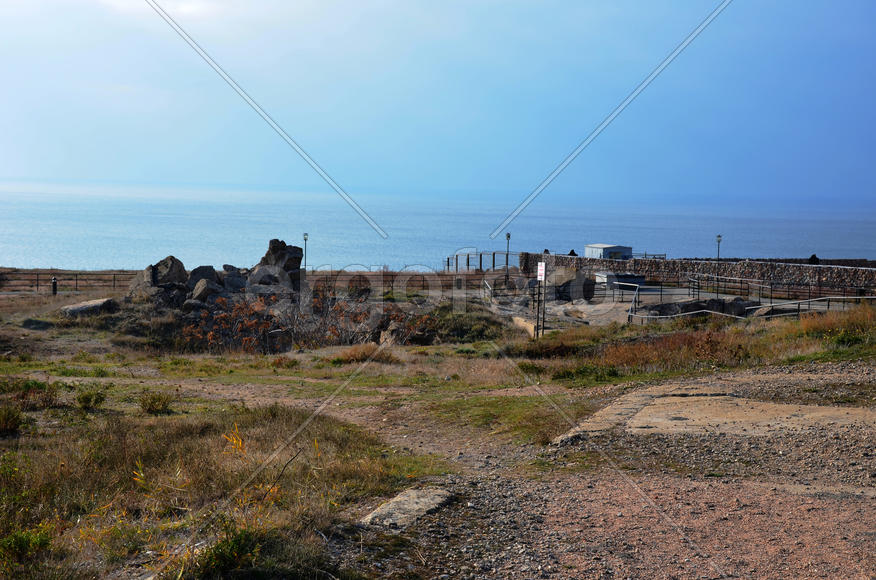 Memory of the lost soldiers in days of the Second World War. 35 coastal battery of defenders