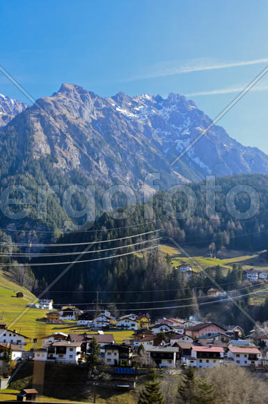 The mountains and valleys. Sky and clouds in the mountains