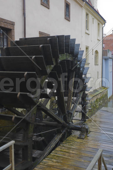 Old mill in the city