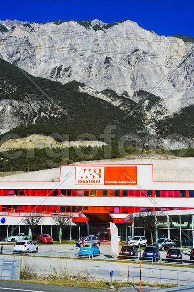 The mountains and valleys. Sky and clouds in the mountains