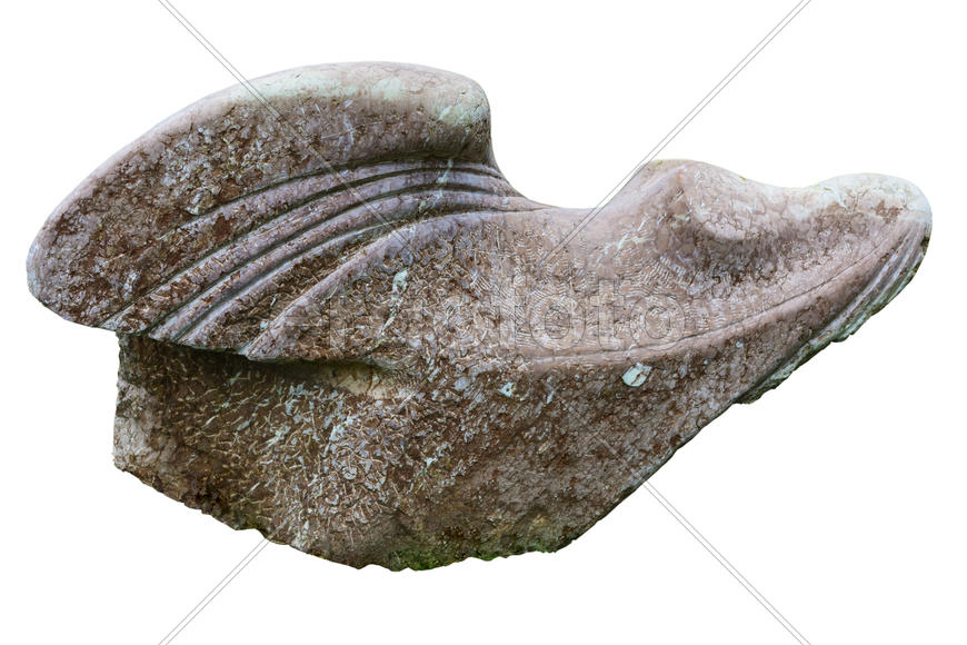 Декоративный камень на белом фоне 