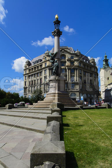 A monument to Adam Mickiewicz in Lviv
