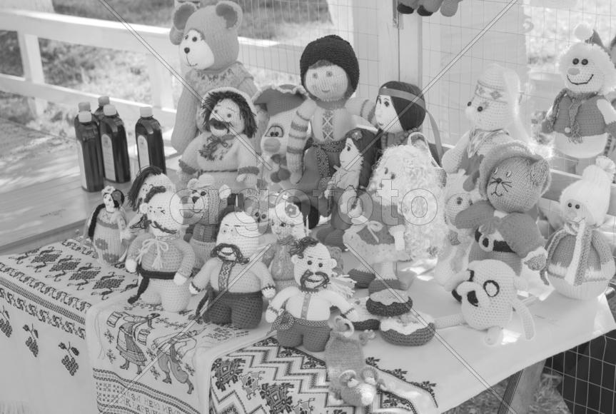 Вязанный игрушечные куклы. Ручная работа 