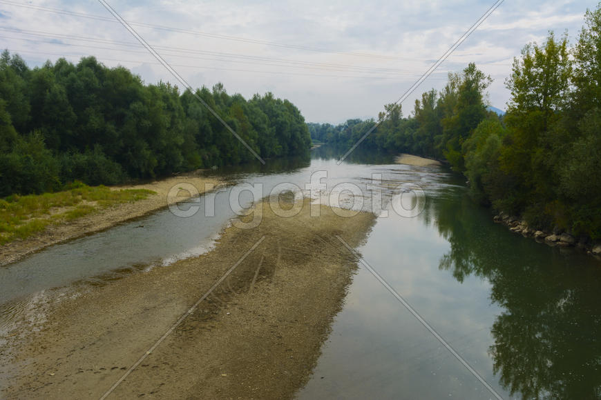 Горная река  в Западной Украине