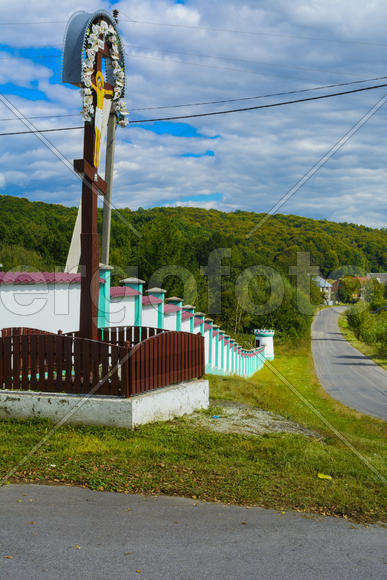 Деревенская Церковь в небольшом селе на Западной Украине