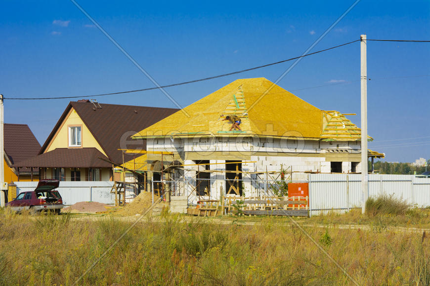 Construction of a private house outside the city