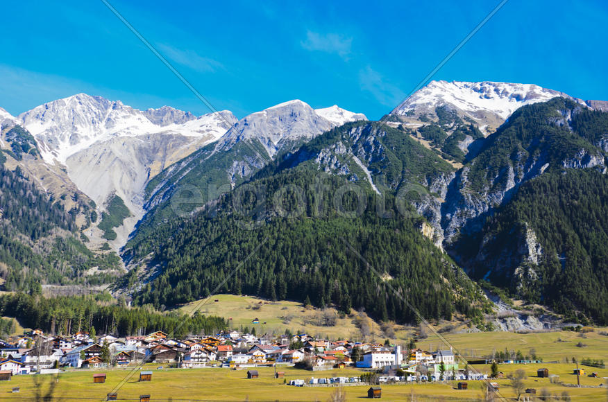 The mountains and valleys. Sky and clouds in the mountains