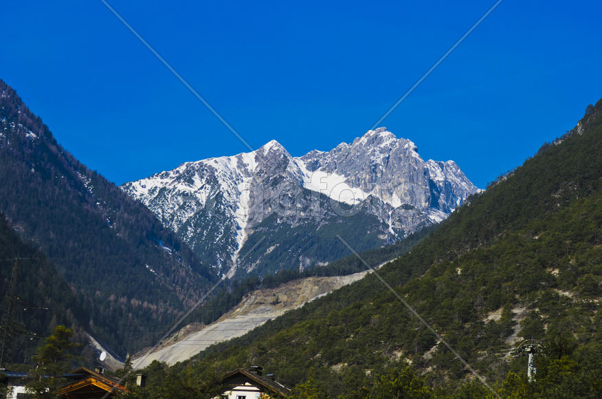 The mountains and valleys. Sky and clouds in the mountains