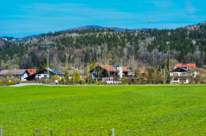 The mountains and valleys. Sky and clouds in the mountains