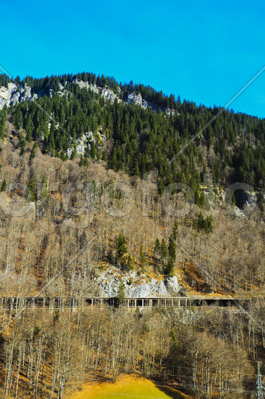 The mountains and valleys. Sky and clouds in the mountains