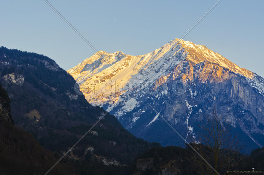 The mountains and valleys. Sky and clouds in the mountains