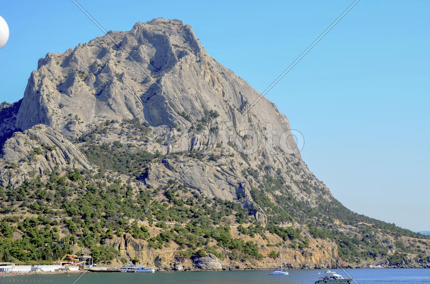 Golitsyn's track - the track which has been cut down in massive limestones on a slope Koba. The Goli