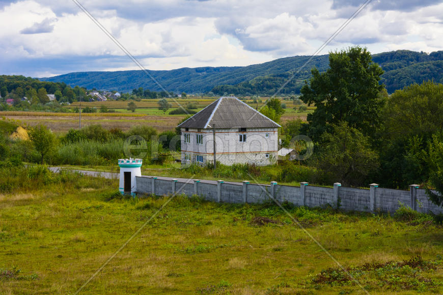 Дизайн во дворе частного дома