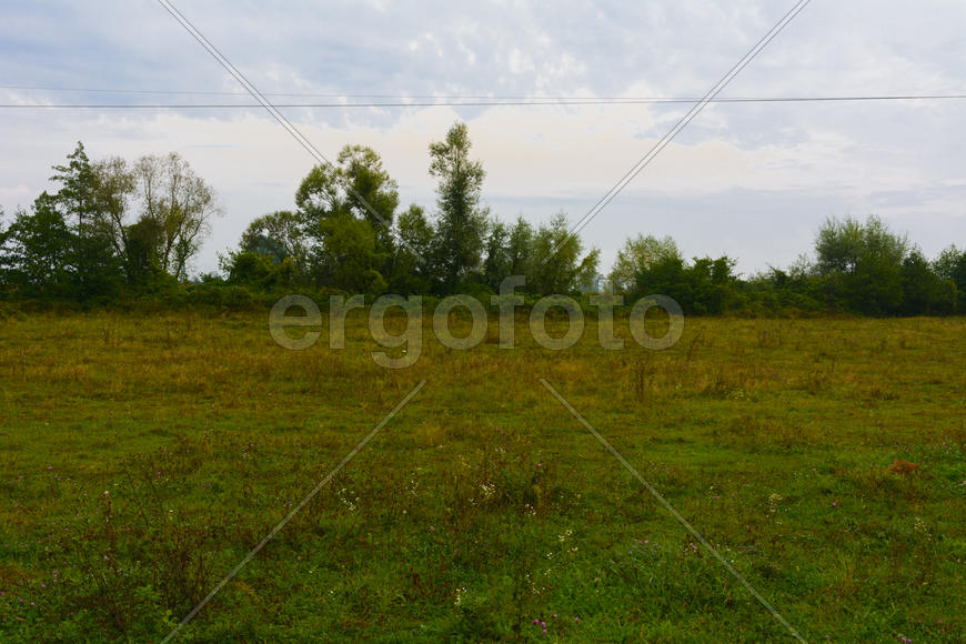 Пейзаж горной, сельской местности в Западной Украине