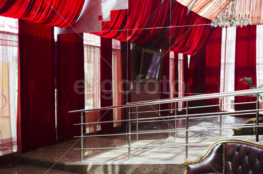 Interior hallway in a private home. Hallway displays the taste of the owners, is the face of the who