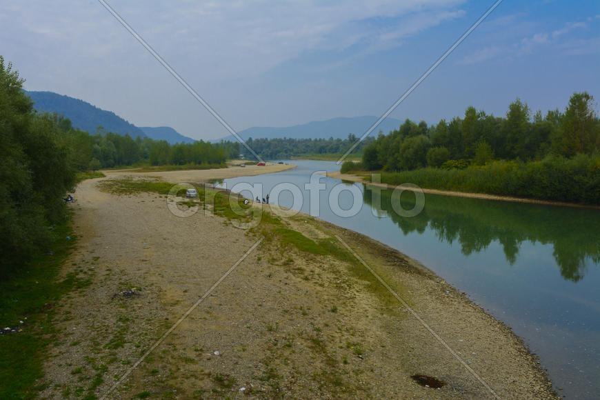 Горная река  в Западной Украине