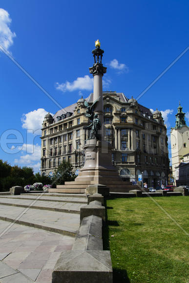 A monument to Adam Mickiewicz in Lviv