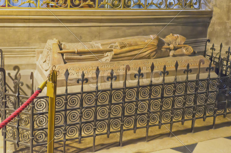 The interior of the church. The mosaics and frescoes, architectural decoration of marble, mosaic and