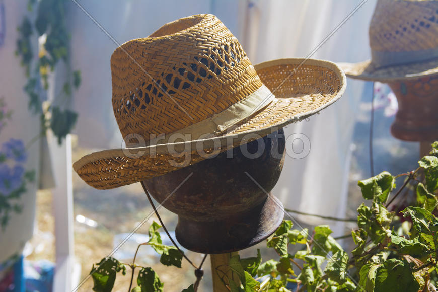 Skilled handicrafts. Fruits and vegetables at the fair