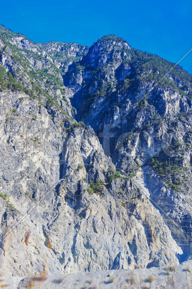 The mountains and valleys. Sky and clouds in the mountains