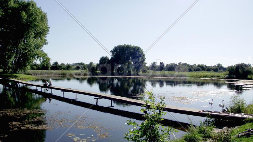 The magnificent nature and fishing in Zhitomir, Ukraine. Family rest. Beautiful kinds. A carp