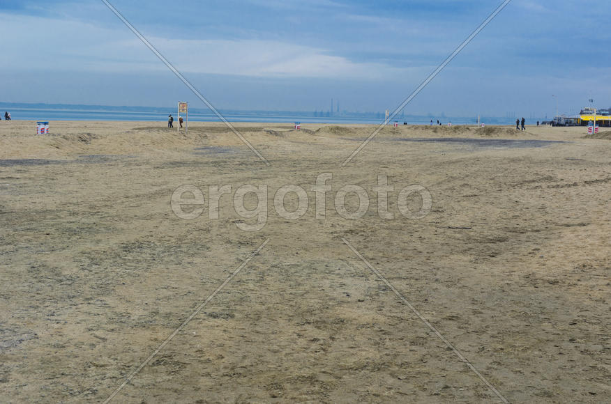 The coastal city line, the boundary between land and water around the pond