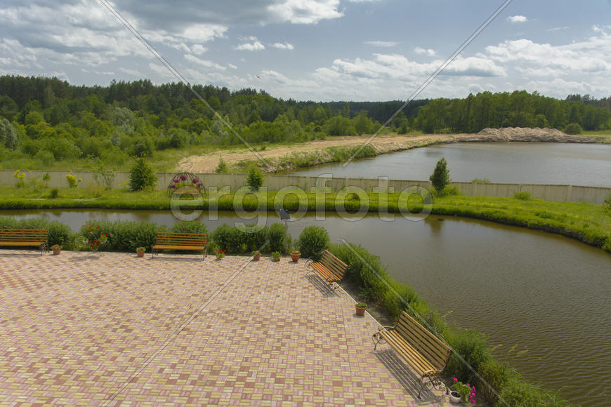 Monastery of Our Lady of Kazan. The design of the monastery. Lakes