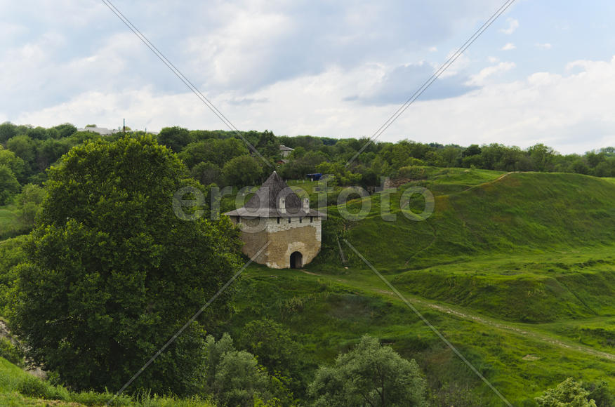 Little Fortress in the field. A small building for protection from enemies