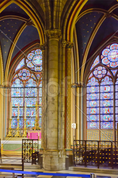 The interior of the church. The mosaics and frescoes, architectural decoration of marble, mosaic and